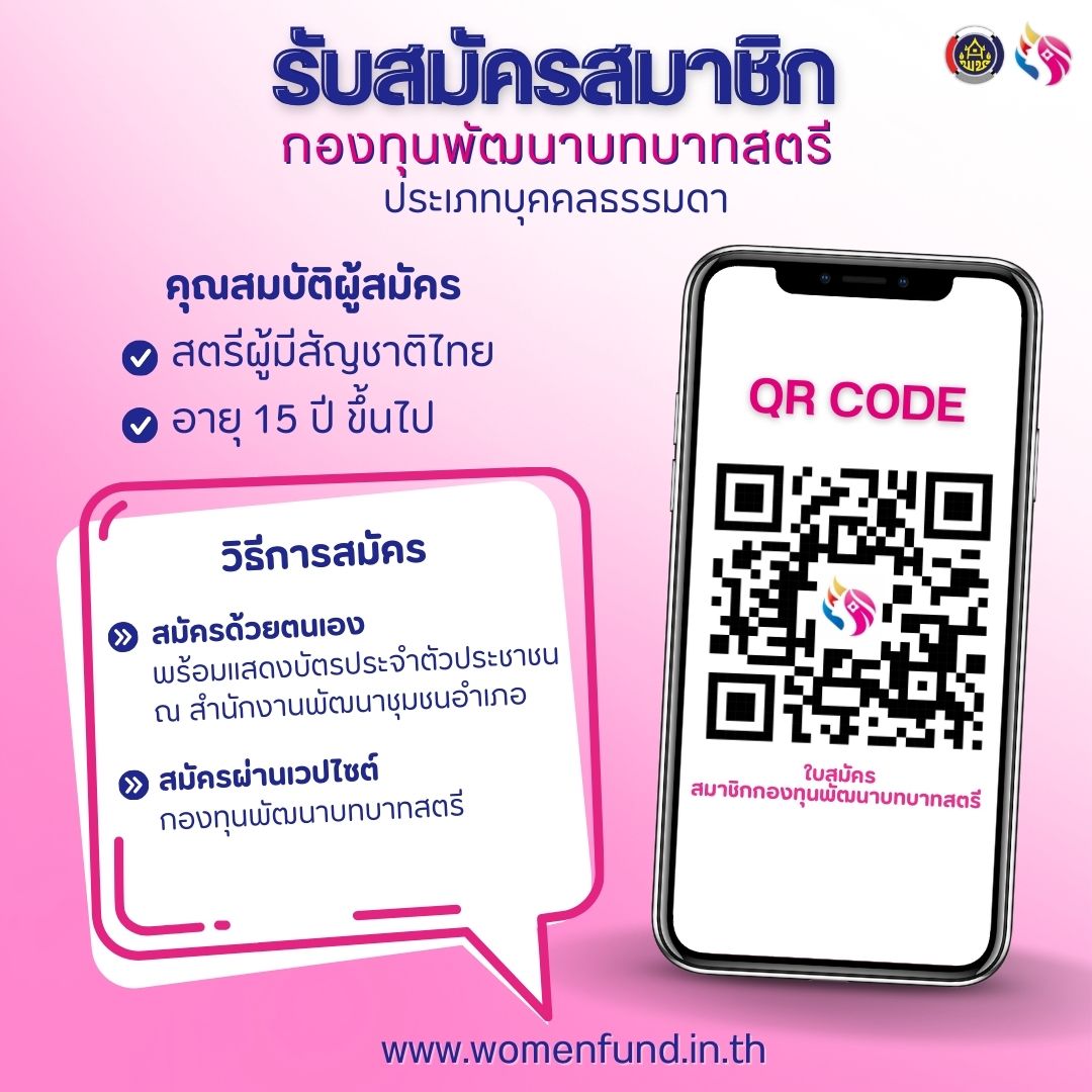 พช.มัญจาคีรี : ประชาสัมพันธ์รับสมัครสมาชิก กองทุนพัฒนาบทบาทสตรี