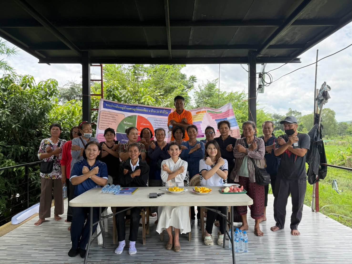 พช. มัญจาคีรี : ดำเนินโครงการพัฒนาหมู่บ้านเศรษฐกิจพอเพียง กิจกรรม ประเมินผลการพัฒนาสู่ความยั่งยืน บ้านคำแคนเหนือ